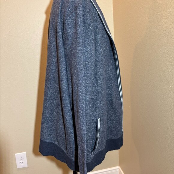 T for Talbots Navy Blue & White Jersey Jacket Leisure - Picture 9 of 10